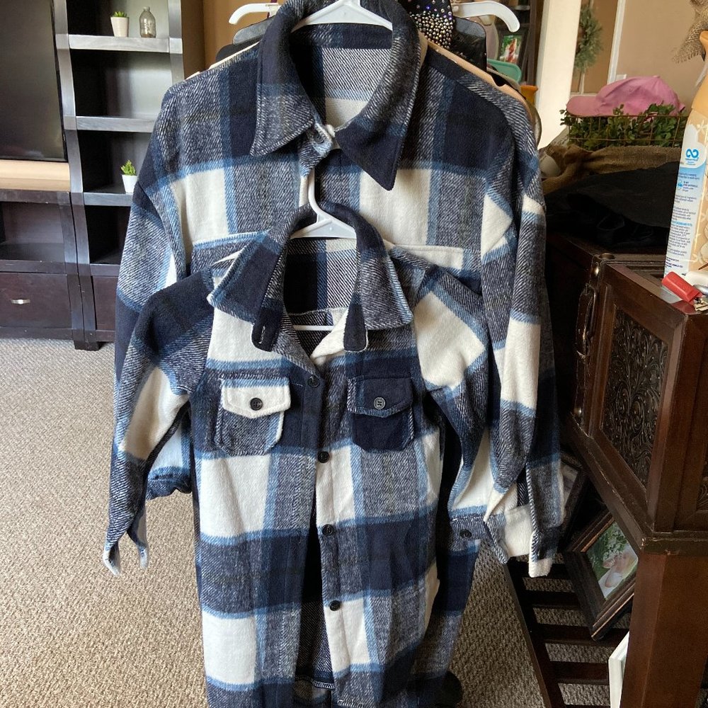 Plaid Mommy and Me Shackets